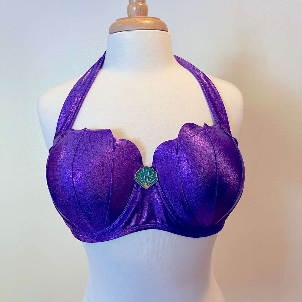 Little Mermaid Ariel Seashell Halter Swim Top🧜‍♀️